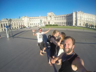 Chris, Katja, Martin and Falko in Vienna Chris, Katja, Martin and Falko in Vienna